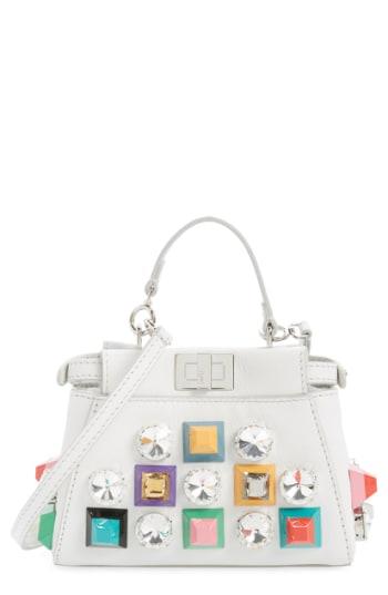 Fendi 'micro Peek-a-boo' Multi Stud Handbag -
