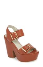 Women's Kenneth Cole New York Shayla Platform Sandal .5 M - Brown