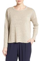 Women's Eileen Fisher Organic Linen Sweater - White