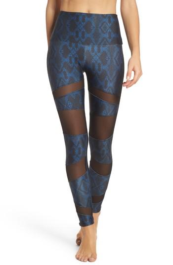 Women's Onzie Mesh Inset Leggings, Size M/l - Blue