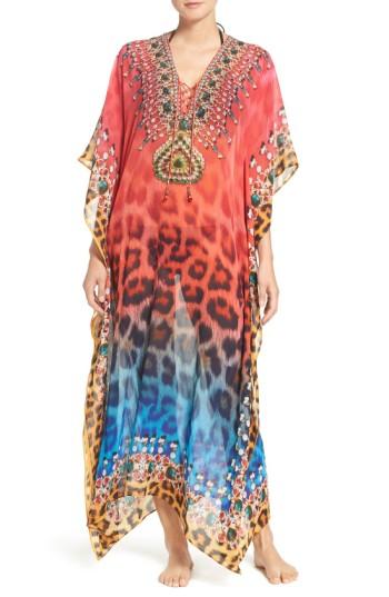 Women's Asa Kaftans 'postiano' Long Kaftan - Pink