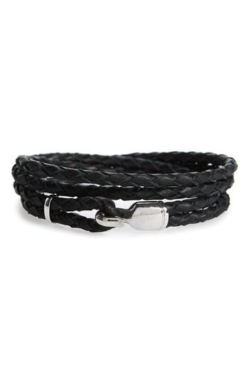 Men's Miansai Trice Braided Leather & Sterling Silver Bracelet