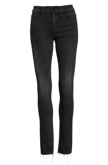 Women's Frame Le Skinny De Jeanne Raw Edge Skinny Jeans - Black