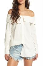 Women's Stone Cold Fox Poppy Off The Shoulder Top - White