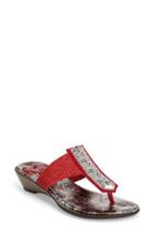 Women's Love And Liberty Paloma Crystal Embellished Flip Flop