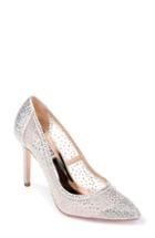 Women's Badgley Mischka Weslee Pointy Toe Pump .5 M - Ivory