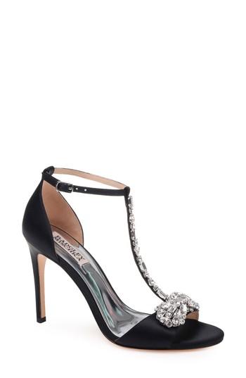 Women's Badgley Mischka Pascale T-strap Sandal M - Black