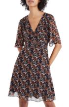 Women's Madewell Orchard Flutter Sleeve Dress - Brown