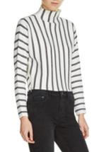 Women's Maje Mesh Stripe Crop Sweater - Ivory