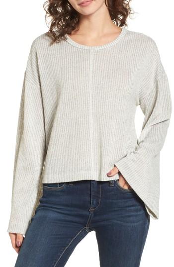 Women's Tie Back Sweater - Grey
