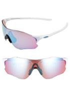 Women's Oakley Evzero Path 54mm Sunglasses - White/ Prizm Sapphire Snow
