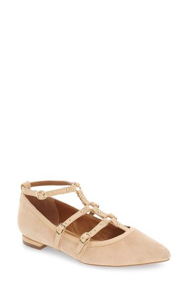 Women's Corso Como 'mince' T-strap Flat M - Beige