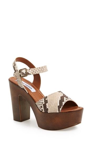 Women's Steve Madden Lulla Platform Sandal M - White