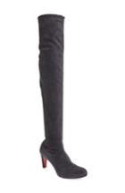Women's Christian Louboutin 'alta' Over The Knee Boot .5us / 37.5eu - Grey