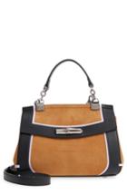 Longchamp Madeleine Colorblock Leather Satchel - Brown