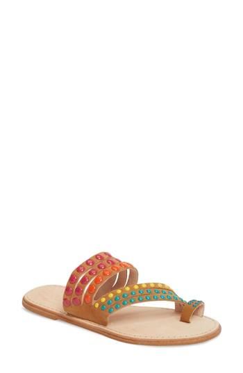 Women's Cecelia New York Pezz Studded Sandal M - Brown