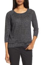 Women's Nordstrom Collection Stripe Linen Knit Top