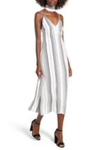 Women's After Six Pleated Surplice Stretch Crepe Gown