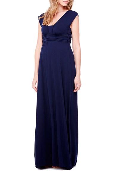 Women's Ingrid & Isabel Empire Waist Maternity Maxi Dress - Blue