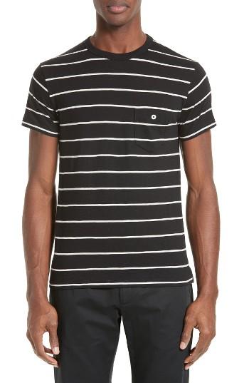 Men's Todd Snyder Stripe Pocket T-shirt - Black