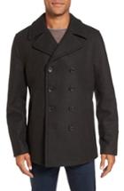 Men's Michael Kors Wool Blend Double Breasted Peacoat, Size - Green