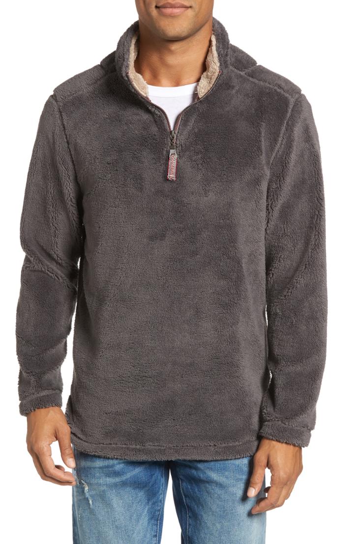 Men's True Grit Pebble Pile Quarter Zip Pullover