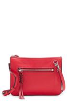 Vince Camuto Aylif Leather Crossbody Bag - Red
