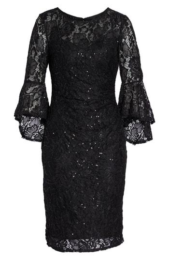Women's Morgan & Co. Lace Sheath Dress - Black
