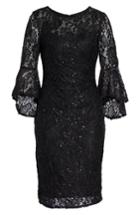 Women's Morgan & Co. Lace Sheath Dress - Black