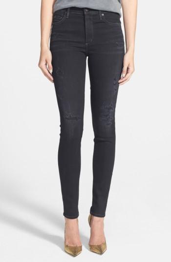 Women's Citizens Of Humanity Rocket Distressed High Waist Skinny Jeans