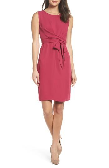 Women's 19 Cooper Tie Front Sheath Dress - Pink