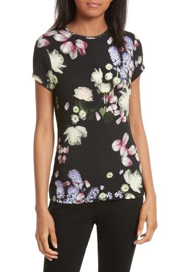 Women's Ted Baker London Villeaw Kensington Floral Tee - Black