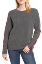 Women's Velvet By Graham & Spencer Stripe Stitch Wool Alpaca Blend Sweater