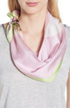 Women's Ted Baker London Harmony Diamond Cut Silk Scarf, Size - Pink