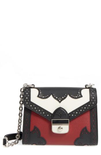 Longchamp Effrontee Leather Crossbody Bag - Red