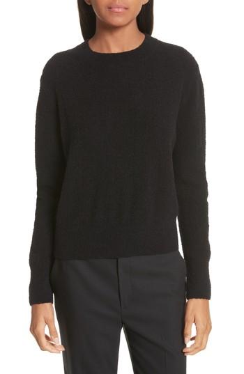 Women's Vince Crewneck Wool Blend Sweater - Black