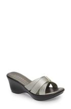 Women's Athena Alexander Serra Wedge Slide Sandal M - Metallic