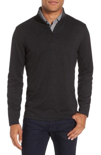 Men's Mizzen+main North Mock Neck Pullover - Grey