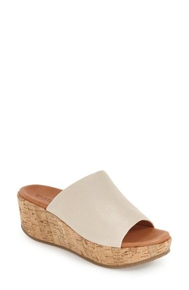 Women's Gentle Souls 'megan' Platform Wedge Sandal M - Grey
