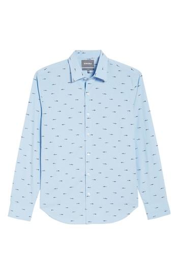 Men's Bonobos Unbutton Down 2.0 Slim Fit Shark Sport Shirt R - Blue