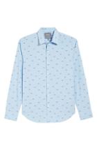 Men's Bonobos Unbutton Down 2.0 Slim Fit Shark Sport Shirt R - Blue