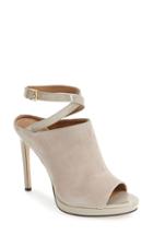 Women's Calvin Klein 'samantha' Ankle Strap Mule .5 M - Grey