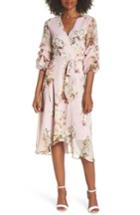 Women's Gabby Skye Floral Tiered Sleeve Chiffon Dress - Pink