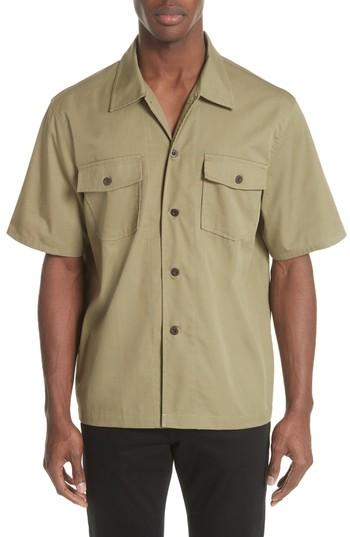 Men's Our Legacy Double Pocket Woven Shirt - Green