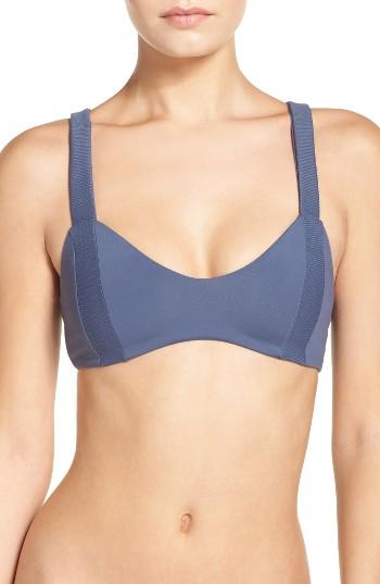 Women's Boys + Arrows Dancing Dixie Bikini Top - Blue