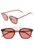 Men's Saint Laurent 61mm Square Sunglasses - Red