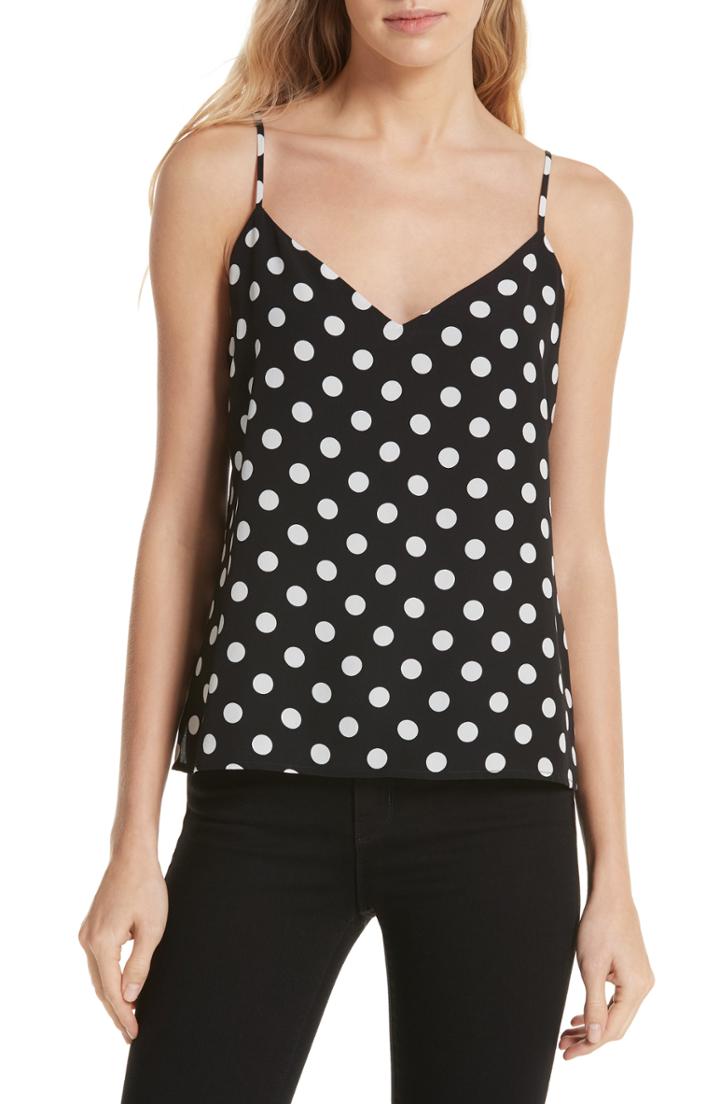 Women's L'agence Jane Polka Dot Camisole - Black