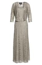 Women's Alex Evenings Sequin Lace Jacket Gown