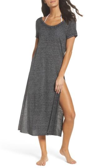 Women's Leith Easy Tee Burnout Cover-up Dress - Grey