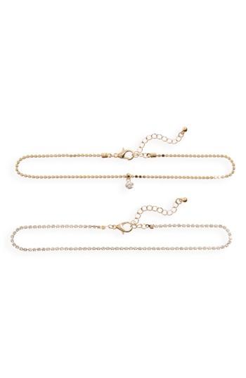 Women's Bp. 2-pack Rhinestone Necklaces